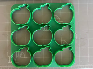 2” x 9 apple Multi-cutter (cookie cutter)