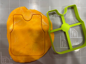 Fishing Vest cookie cutter