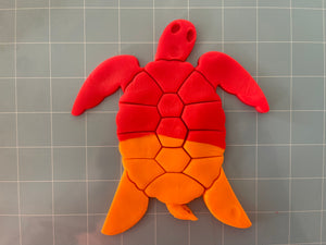 6” Large Size Detailed Turtles Cookie Cutter