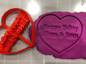 Personalized Valentine Day Heart Cookie Cutter