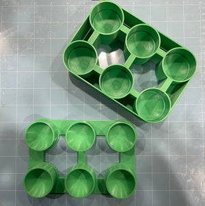 6X1.5” DIA. SPHERICAL 3D Printed BATH BOMBS Mold! Size: 1.5” Diameters