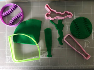 Baseball Cookie Cutters Set of 4