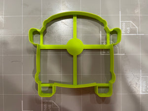 Van / Bus front view  Outline Cookie cutter