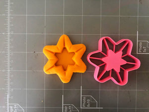 Thumbprint 6 points Star Cookie Cutter