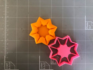 Thumbprint 8 points Star cookie cutter