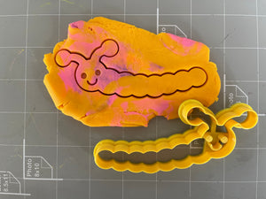 Happy Face Baby Worm Cookie Cutter