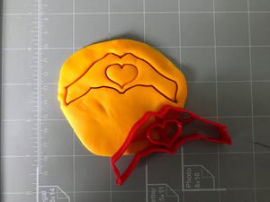 Hand making Hearts Cookies Cutter