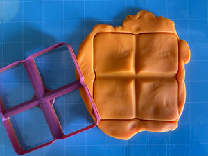 Chocolate Bar Cookie Cutter ( 2” x 4 piece )