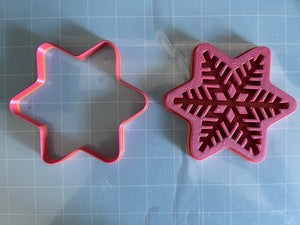 Snowflake 6 point Star Cookie Cutter Set