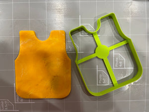Fishing Vest cookie cutter