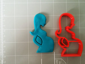 Pregnant women Cookie Cutter (Style 2) - Maternity cookie cutter - Arbi Design - CookieCutz - 3