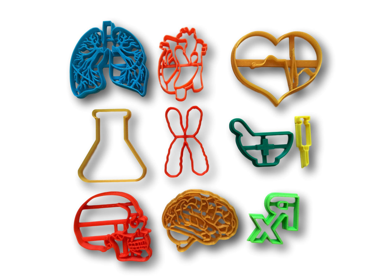 Medical Set Cookie Cutters (Set of 10 items) – Arbi Design - CookieCutz
