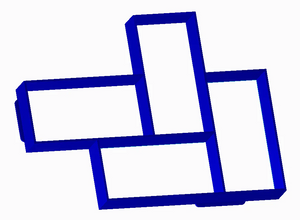 11"x14.5"x1.55" Concrete Mold with 4 Rectangular Bricks ( 7"x3.5" Each Rectangular )