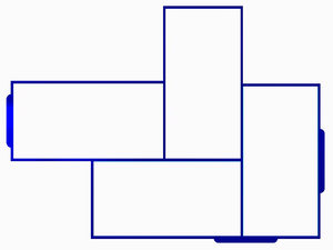 11"x14.5"x1.55" Concrete Mold with 4 Rectangular Bricks ( 7"x3.5" Each Rectangular )