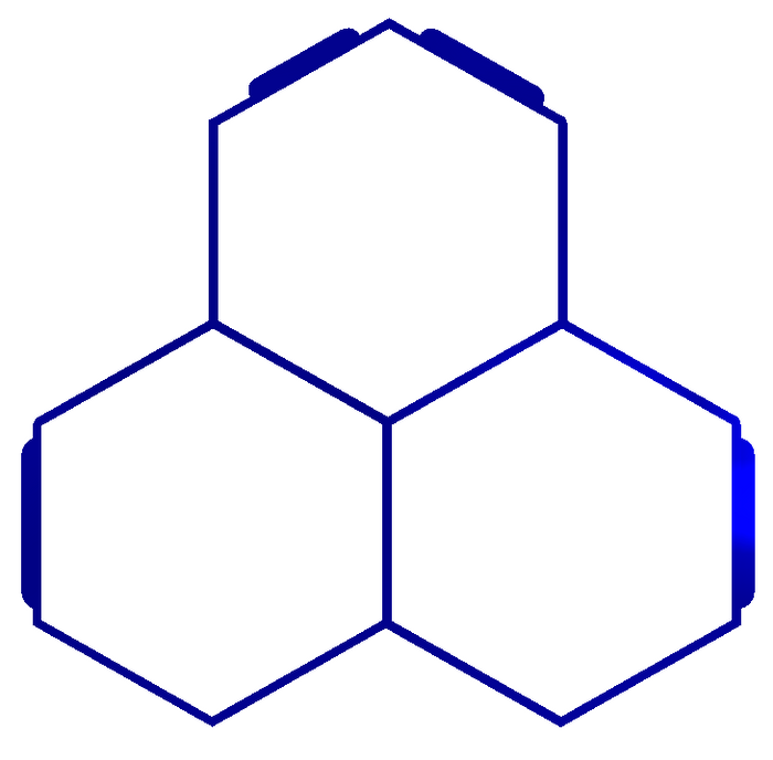 10"x11"x1.55" Concrete Mold with 3 Hexagon ( 5"x5.5" Each Hexagon )